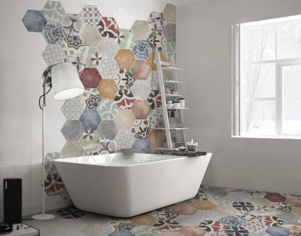 carrelage marrakech 23,2x26,7 sol mural salle de bain