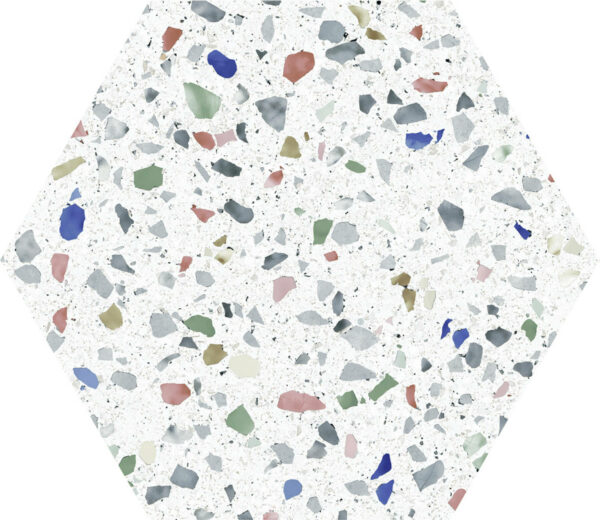 carrelage Venice Light Color hexagonal 22x25 cm détail