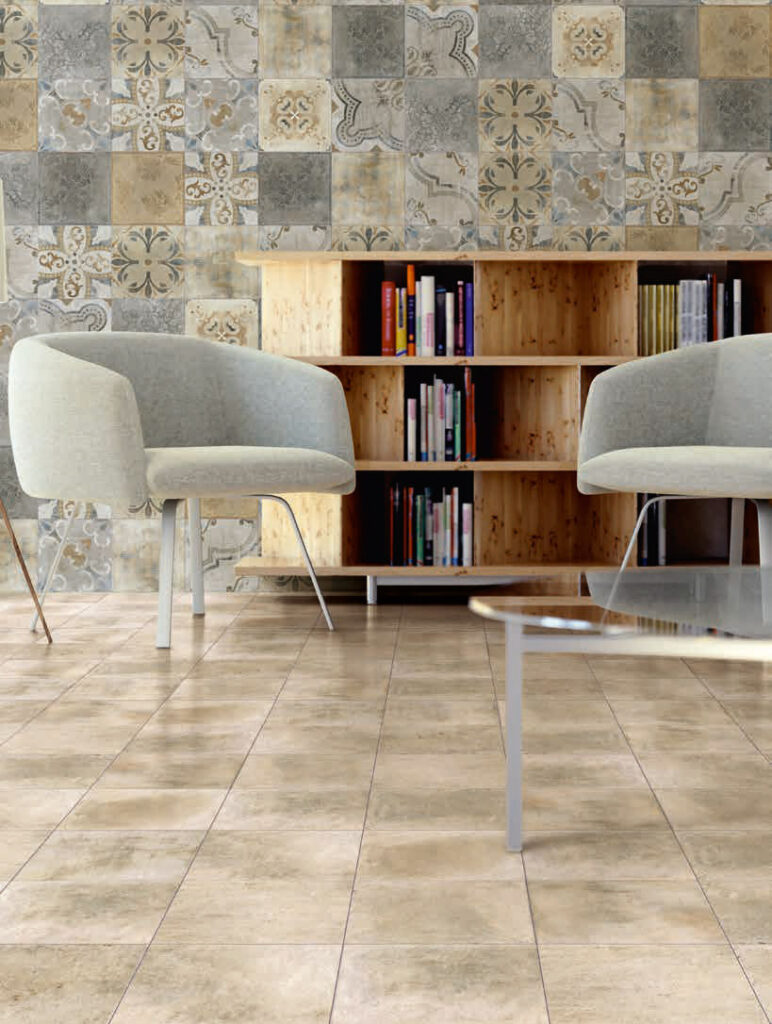 Carrelage effet carreaux de ciment vintage CASCINE 25x25cm