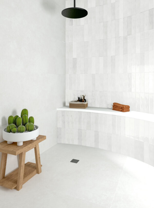 Carrelage Eleganza blanc 7.5x30 cm
