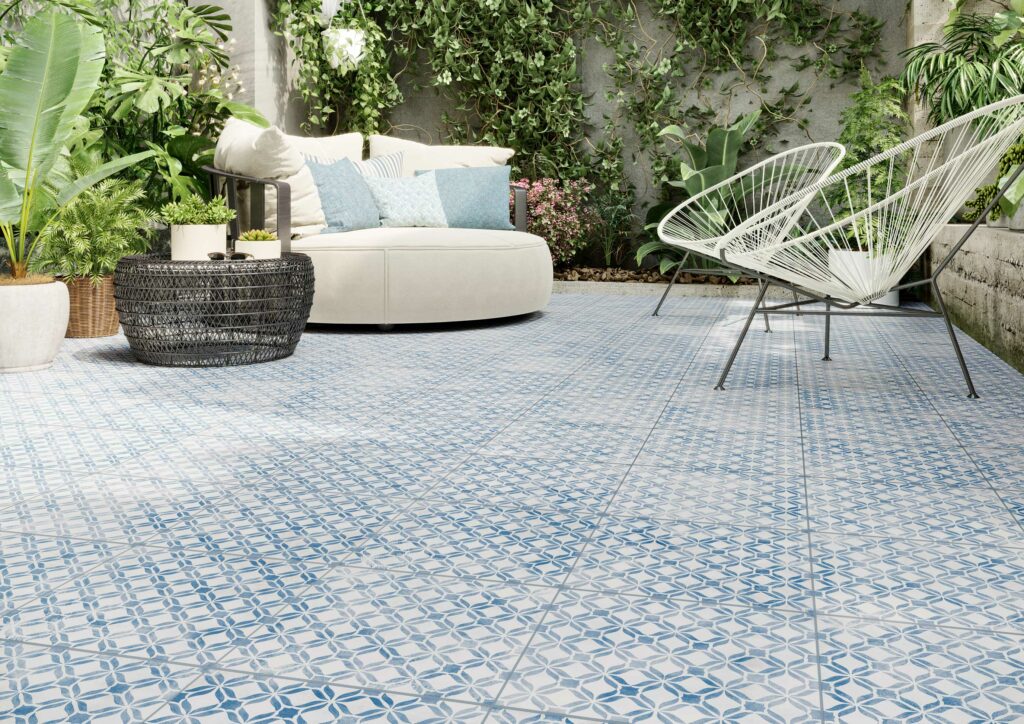 Carrelage extérieur FRESCO Bleu