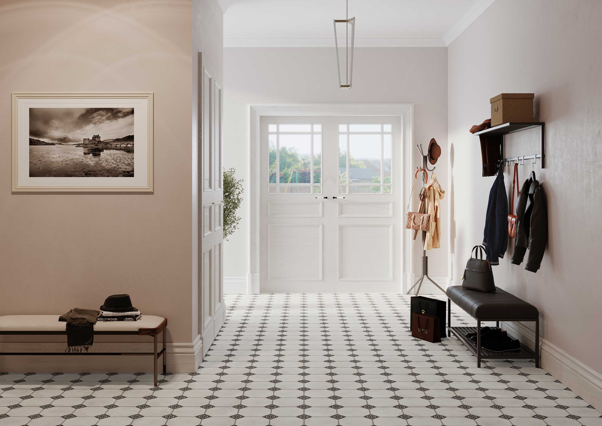 Carrelage cabochon LEEDS Noir