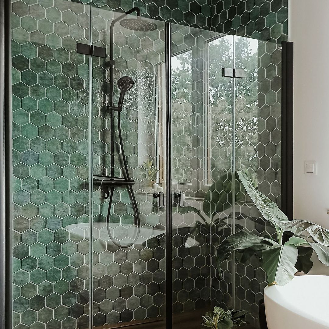 Zellige hexagonal effet mosaïque – HEX ZELLIGE Vert