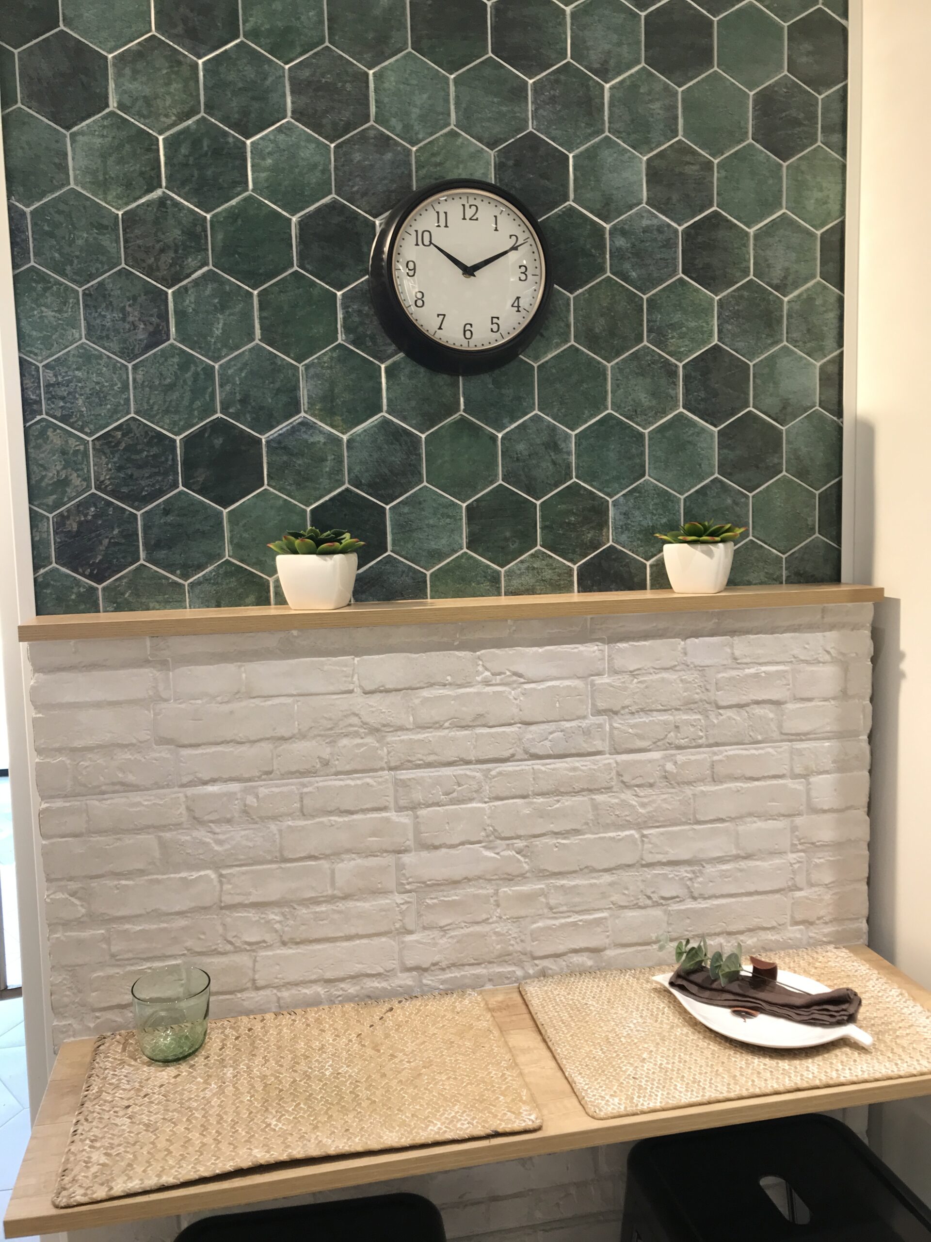 Zellige hexagonal effet mosaïque – HEX ZELLIGE Vert