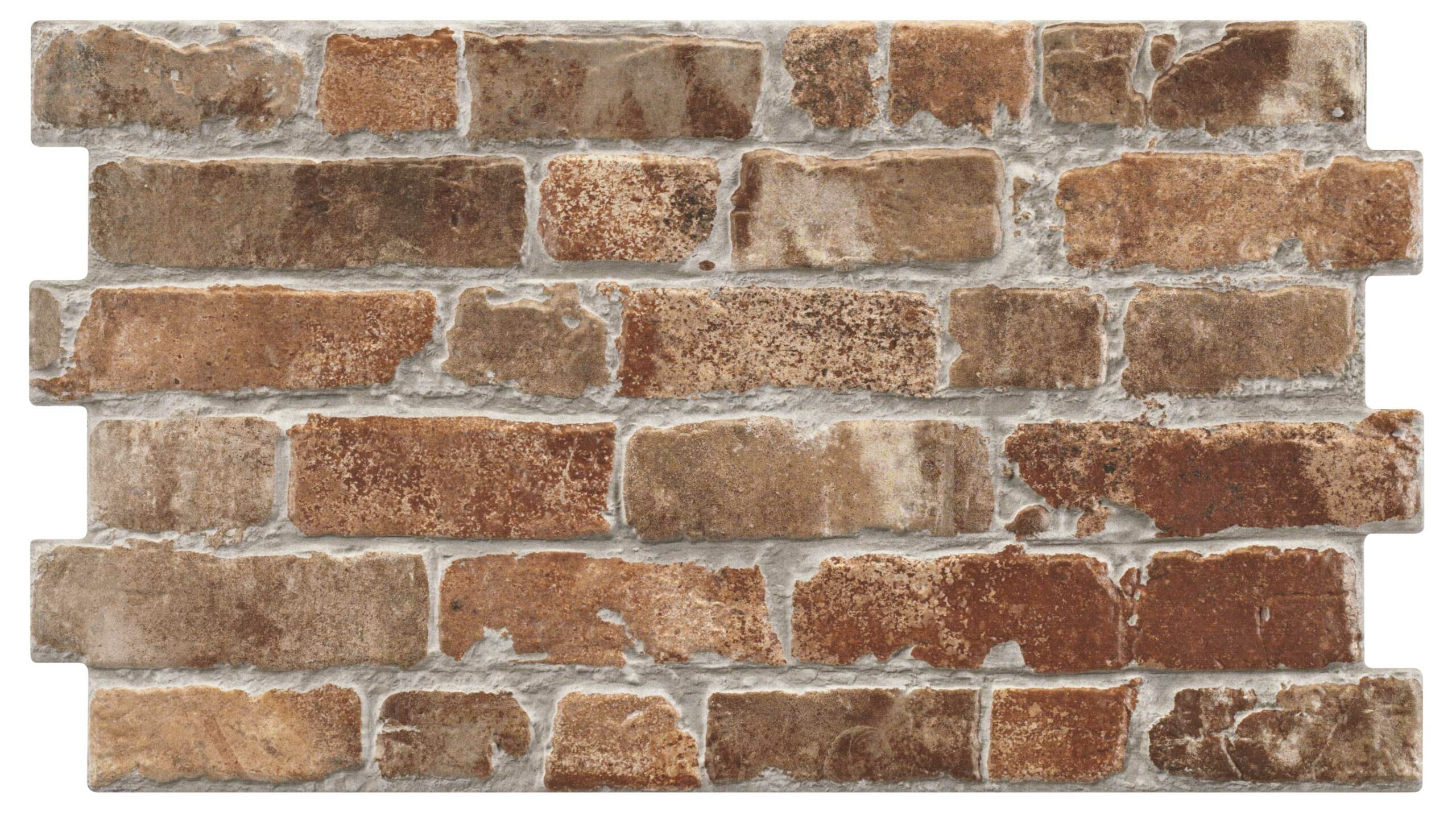 Carrelage Parement mural effet brique rouge MANHATTAN