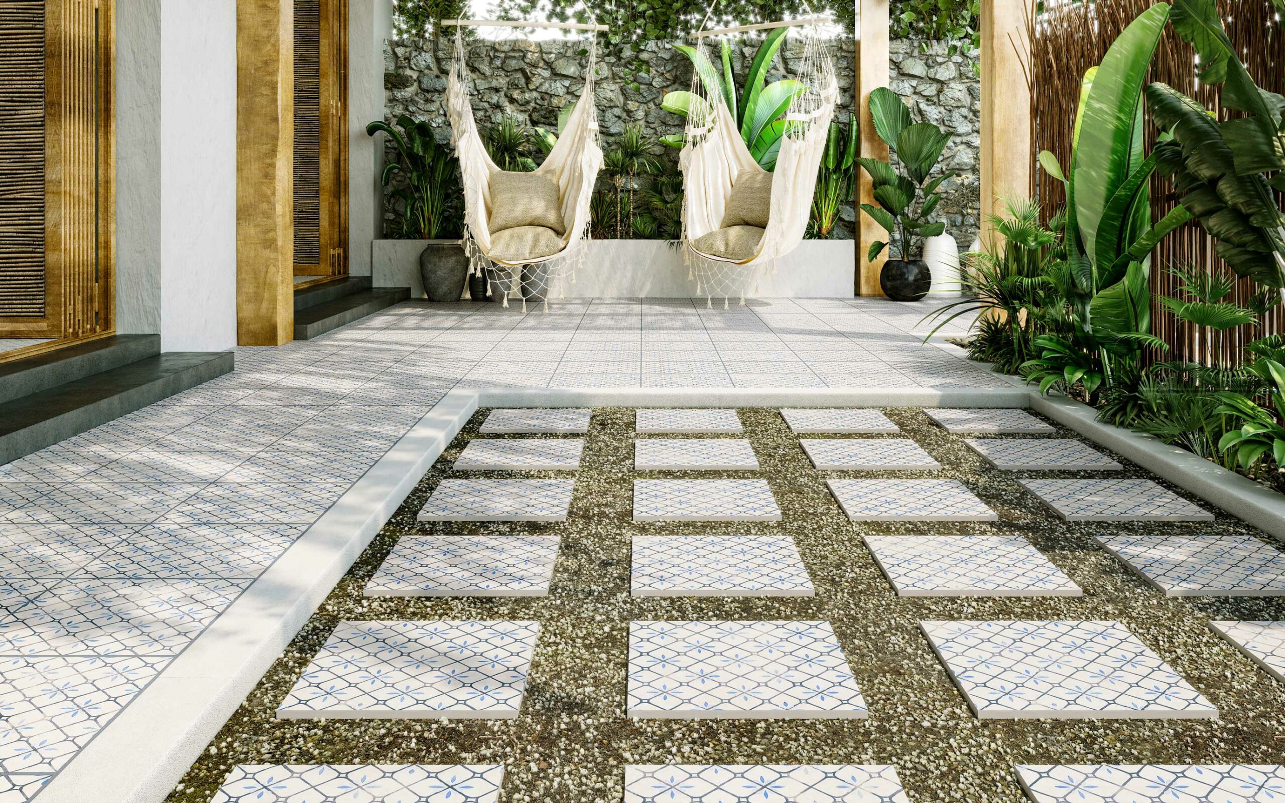 Carrelage extérieur Venice Denim